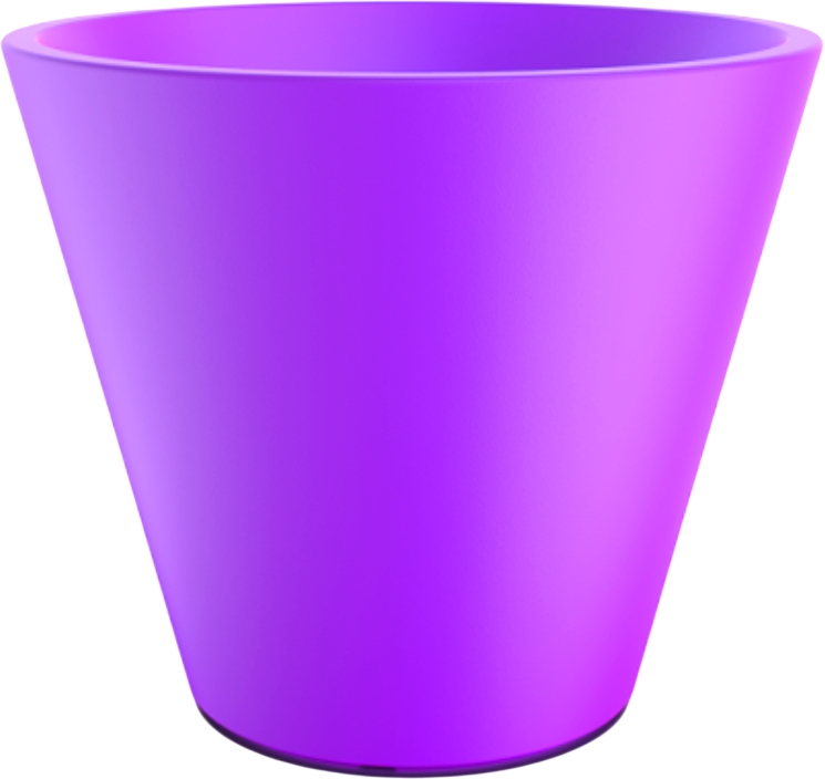 Кашпо БЕРКАНО Bliss 50 / 220_064_22V (Deep Violet)
