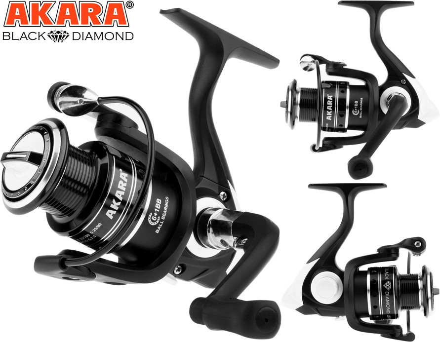 Катушка безынерционная Akara Black Diamond 2000 6+1 bb / ABD2000-7 — фото 2