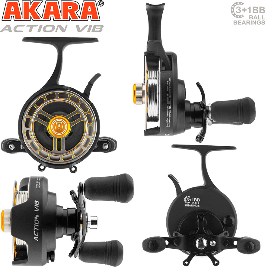 Катушка мультипликаторная Akara Action Vib 3+1 bb / AWAV-4 — фото 2