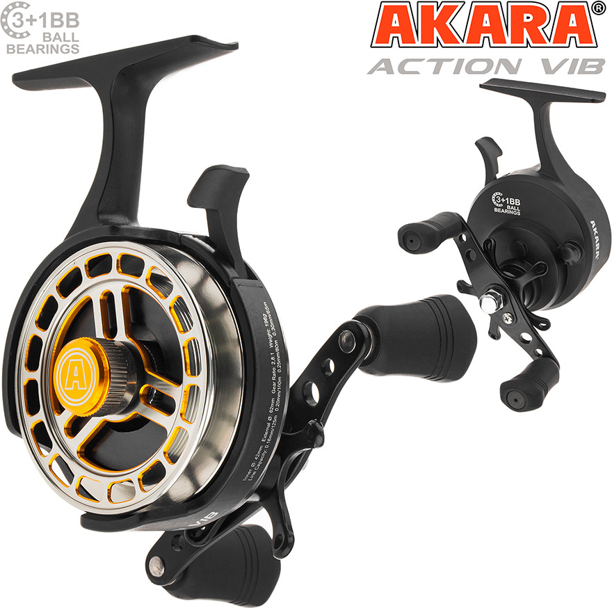 Катушка мультипликаторная Akara Action Vib 3+1 bb / AWAV-4 — фото 5
