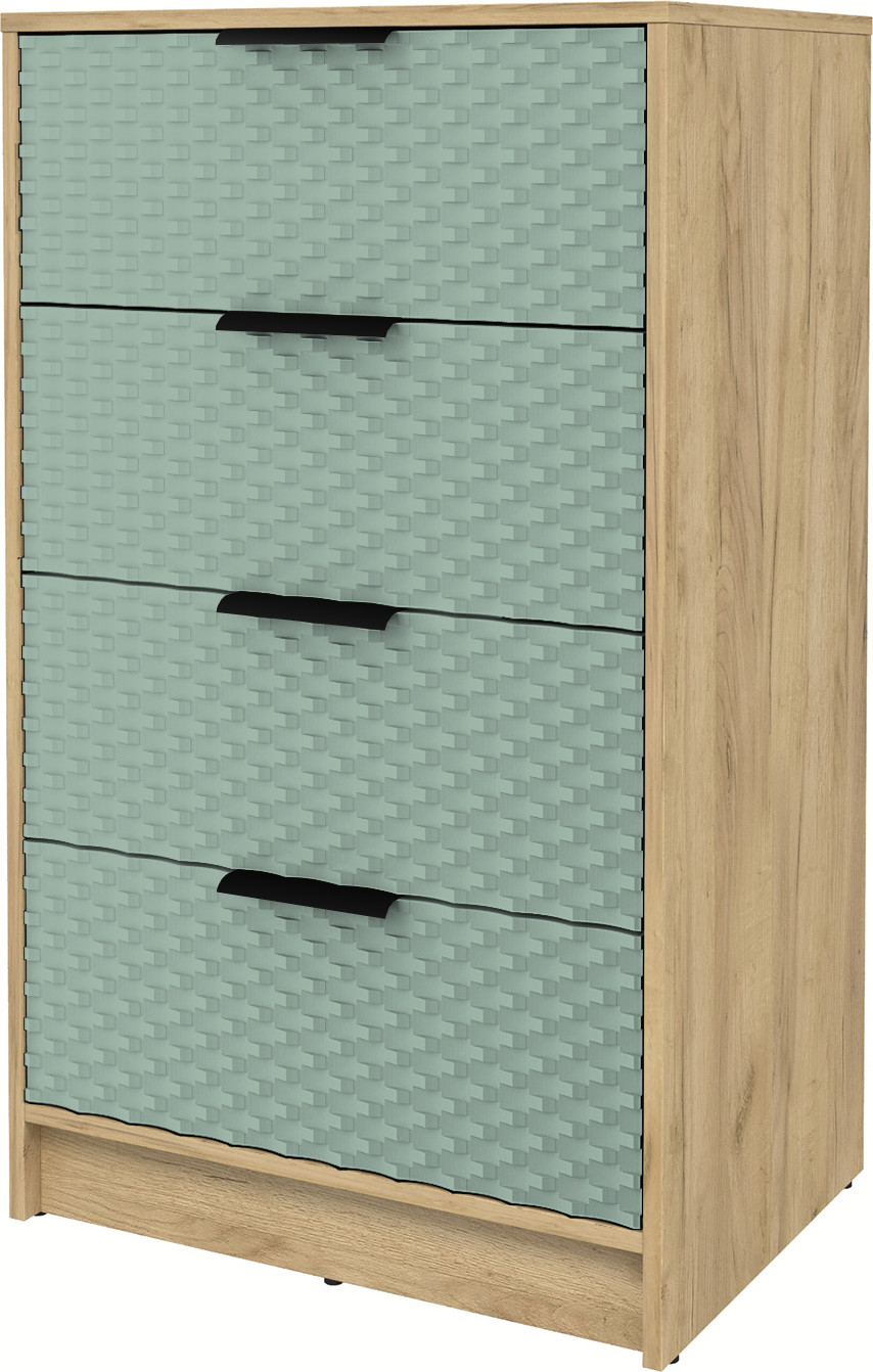 Комод Interline Концепт Техно КТ-К60 (дуб золотой/мята) — фото 2