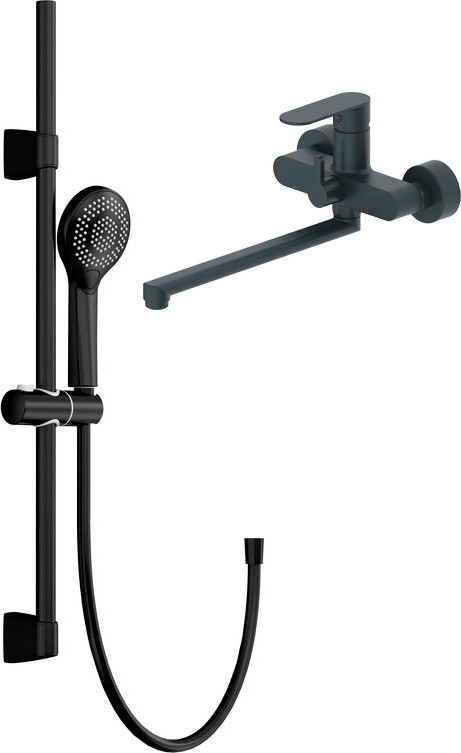 Душевой гарнитур со смесителем Cersanit Haiba HB22590-7 + Neno 63696