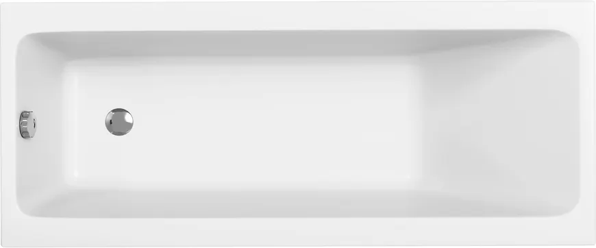 Ванна акриловая Cersanit Crea 170x70 64870 с сифоном Prime 64287 (сифон черный)