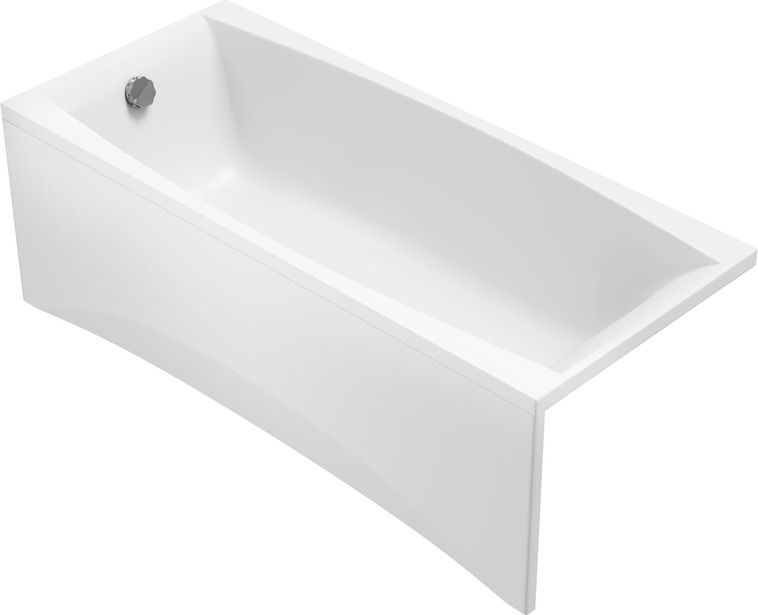 Ванна акриловая Cersanit Virgo 170x75 WP-VIRGO-170-W с сифоном Prime 64287 (без ножек, сифон черный) — фото 5