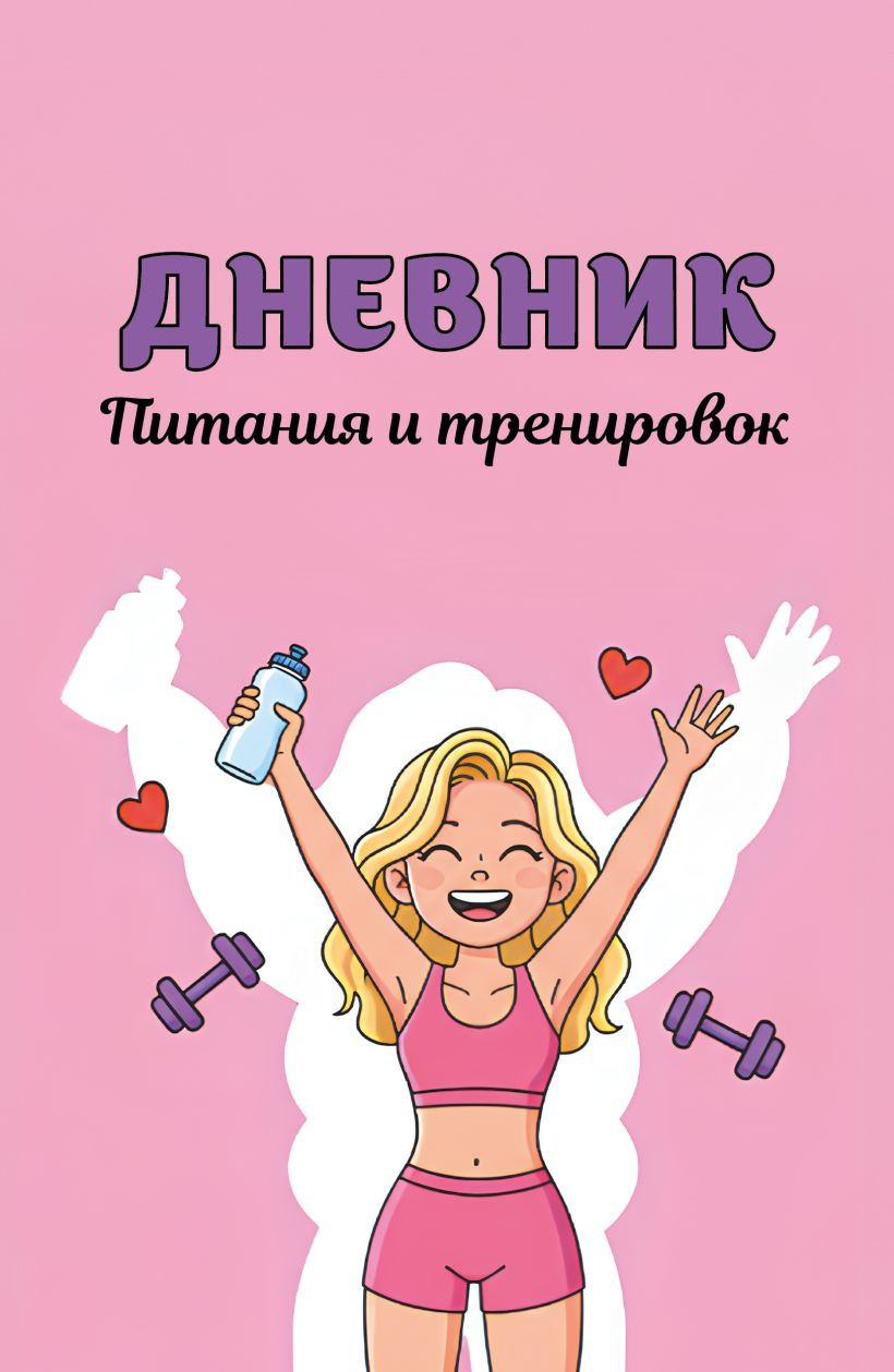 Дневничок Бомбора Дневник питания и тренировок / 9785042320156 (88л, розовый)