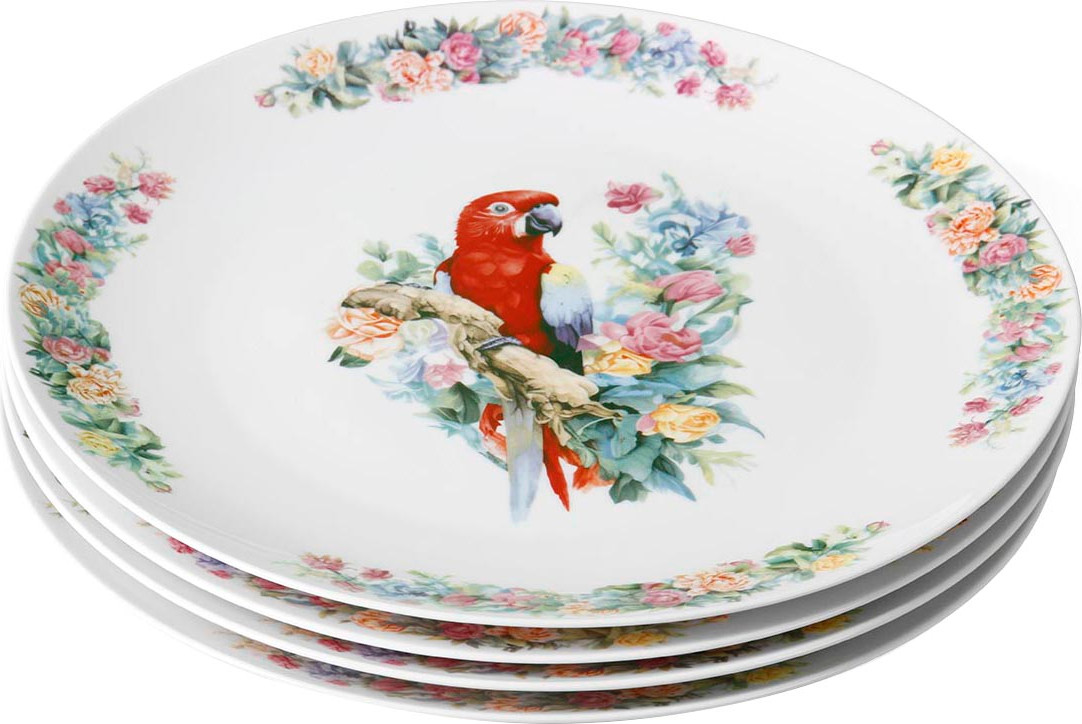Набор тарелок Pomi d'Oro Parrots / P300028 (4шт)