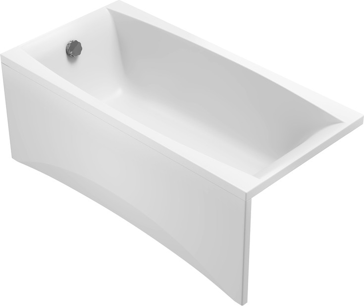 Ванна акриловая Cersanit Virgo 150x75 WP-VIRGO-150-W с сифоном Prime 64287 (без ножек, сифон черный) — фото 5