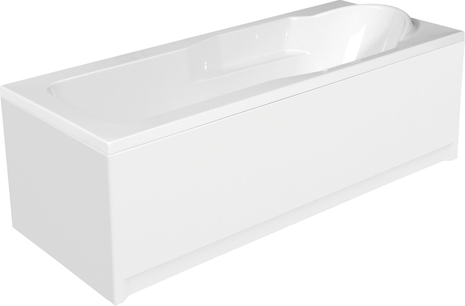 Ванна акриловая Cersanit Santana 170x70 WP-SANTANAx170-W с сифоном Prime 64287 (сифон черный) — фото 2