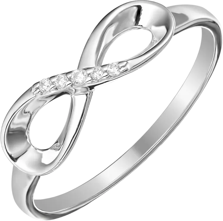 Кольцо из серебра 7 КАРАТ П1217-016С (р.15.5, с фианитами)