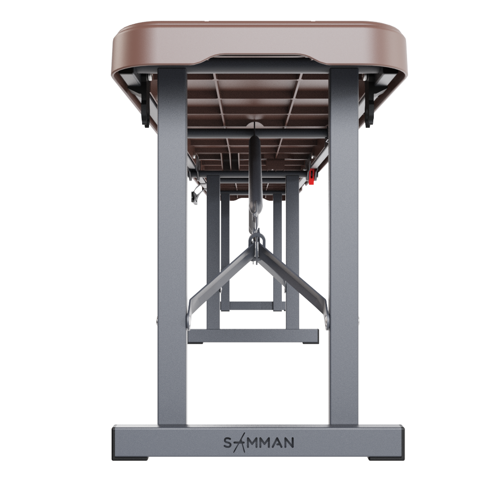 Скамья складная SAMMAN Van T 183x30x43 (дерево, коричневый) — фото 4