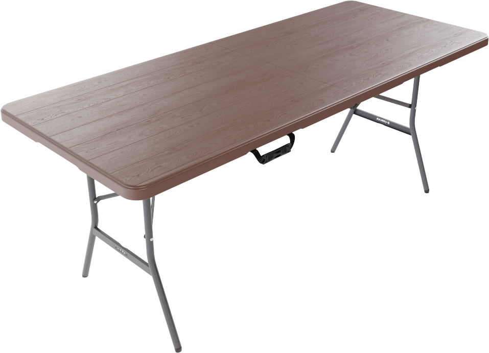 Стол складной SAMMAN Van T 185x77x74 (дерево, коричневый)