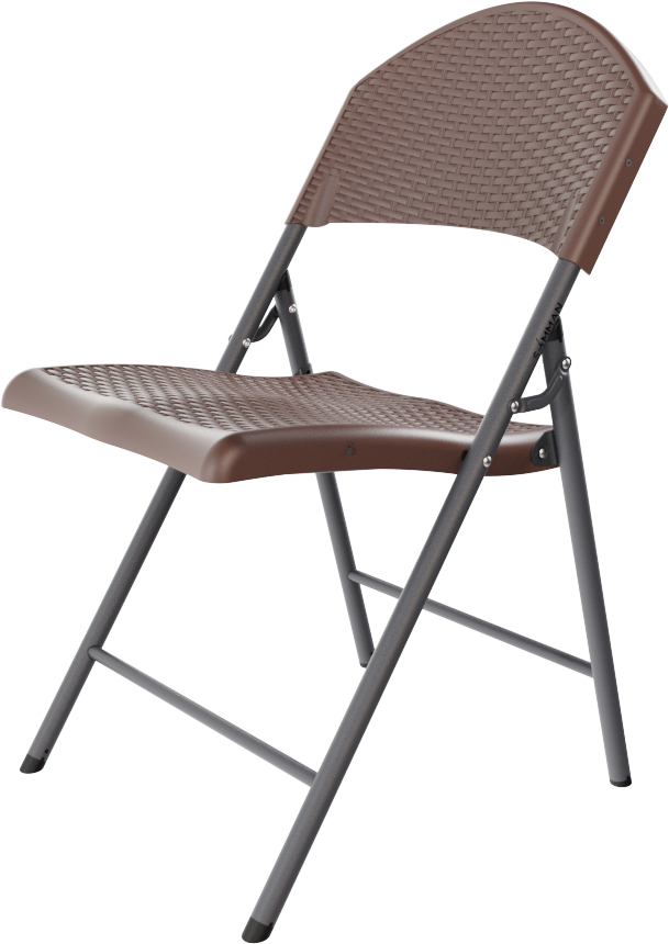 Стул складной SAMMAN Van R 59x49x86 (ротанг, коричневый)