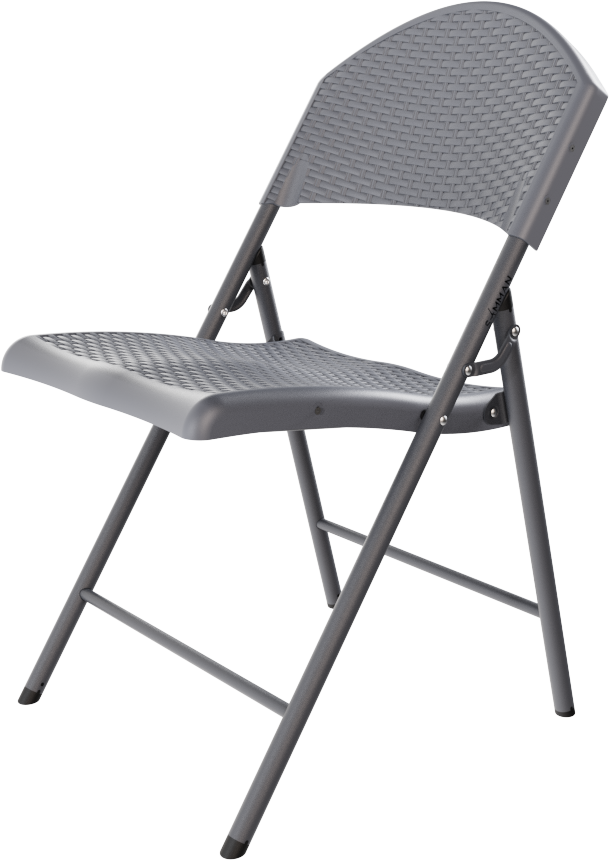 Стул складной SAMMAN Van R 59x49x86 (ротанг, серый)