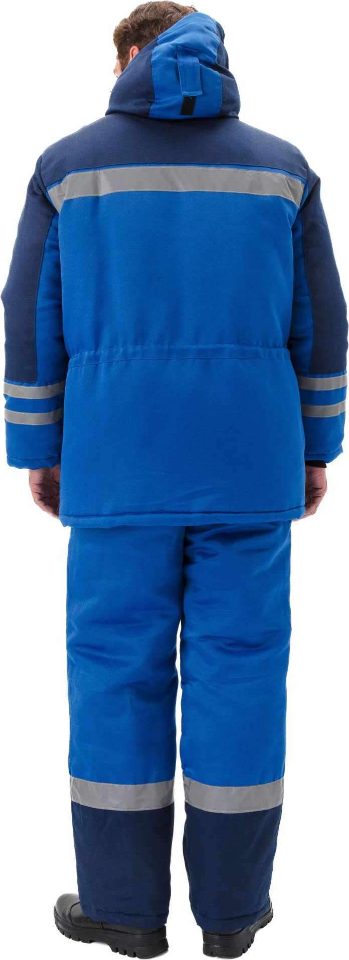 Костюм рабочий УРСУС Зимник КОС631-031 (василек/темно-синий, 56-58/170-176) — фото 5