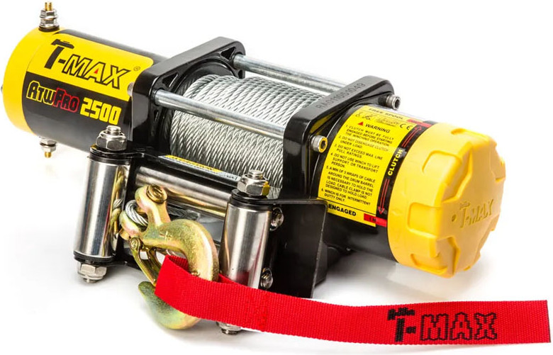 Лебедка электрическая T-MAX ATWPRO2500 / 7205100 (cо стальным тросом)