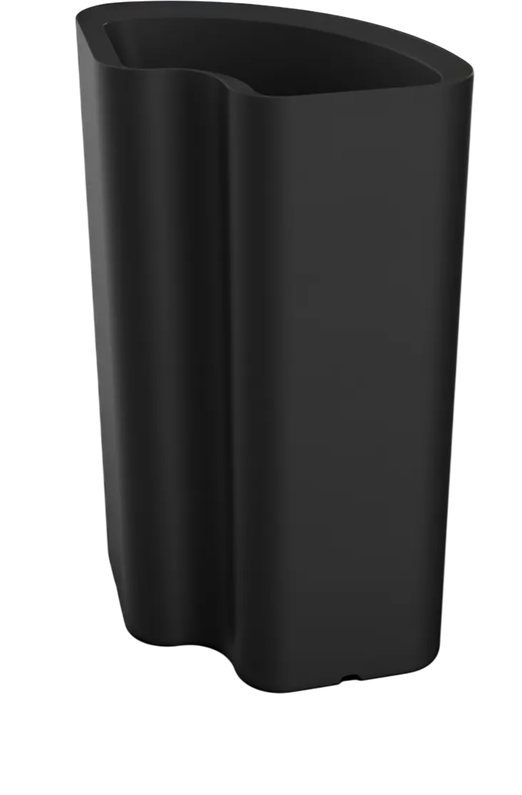 Вазон БЕРКАНО Vittorio 80an DB / 220_033_00 (Coal Black)