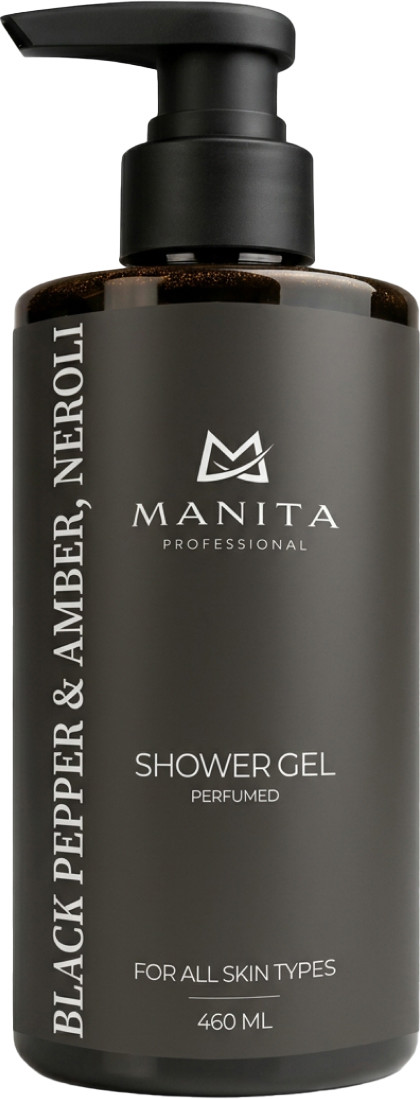 Гель для душа Manita Professional Black Pepper, Amber, Neroli (460мл)