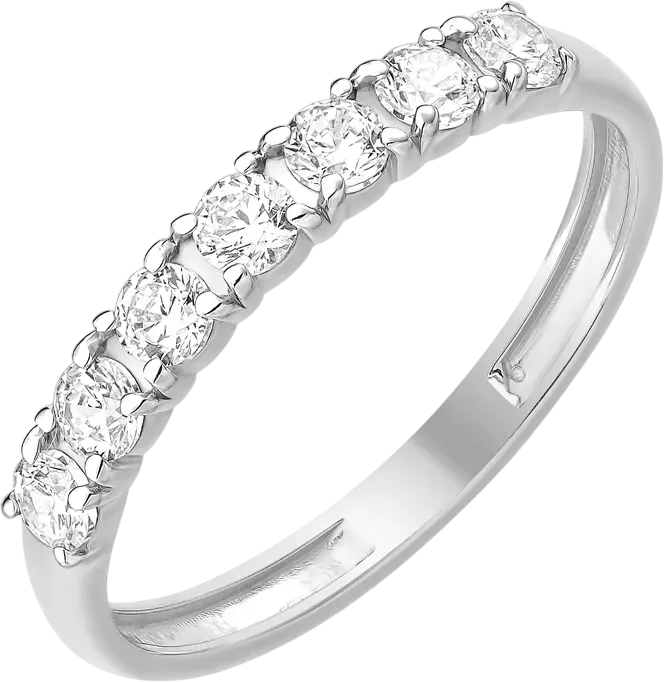 Кольцо из серебра 7 КАРАТ П1217-009С (р.17, с фианитами)