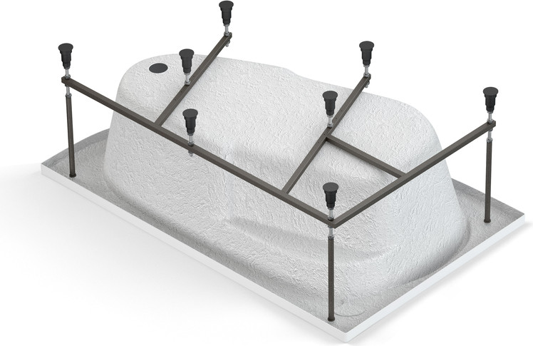 Ванна акриловая Cersanit Joanna 150x95 L / 63336 (с каркасом, экраном и сифоном Prime черный) — фото 4