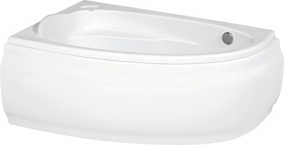 Ванна акриловая Cersanit Joanna 150x95 L / 63336 (с каркасом, экраном и сифоном Prime черный) — фото 2