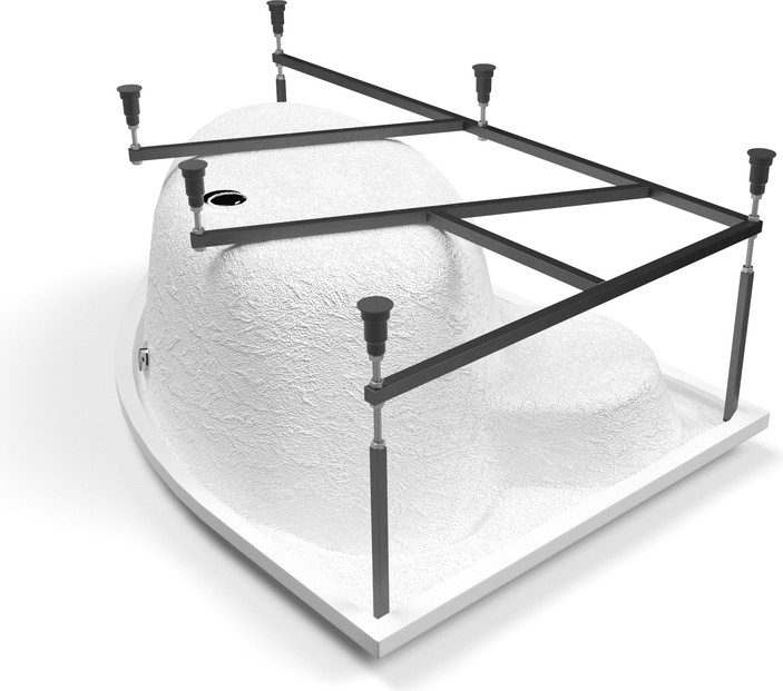 Ванна акриловая Cersanit Kaliope 170x110 L / 63443 (с каркасом, экраном и сифоном Prime черный) — фото 4