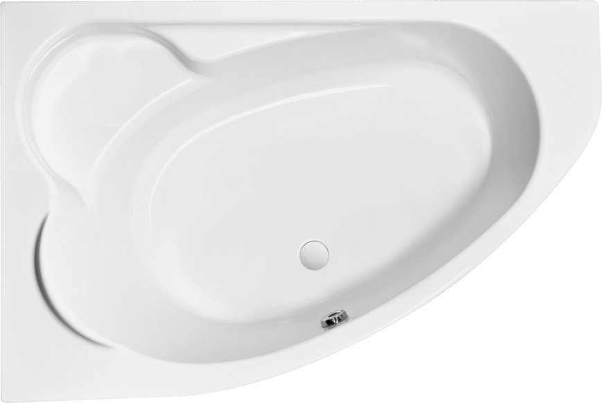 Ванна акриловая Cersanit Kaliope 170x110 L / 63443 (с ножками и сифоном Prime черный)