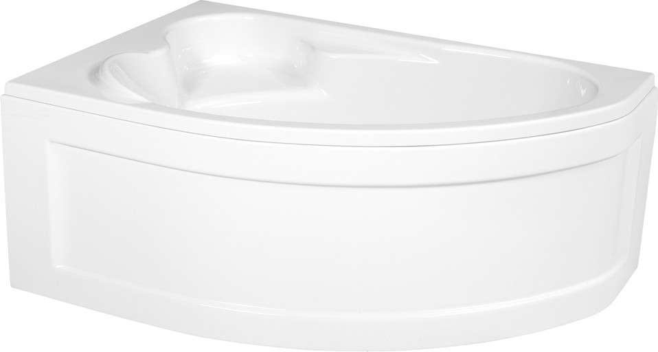 Ванна акриловая Cersanit Kaliope 153x100 L / 63441 (с каркасом и сифоном Prime черный) — фото 2
