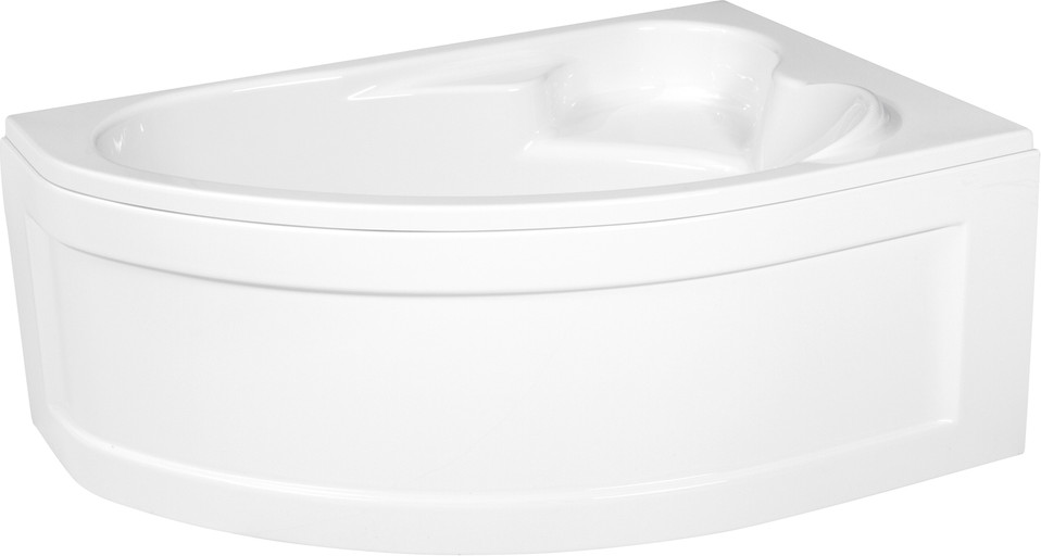 Ванна акриловая Cersanit Kaliope 153x100 R / 63442 (с каркасом и сифоном Prime черный) — фото 2