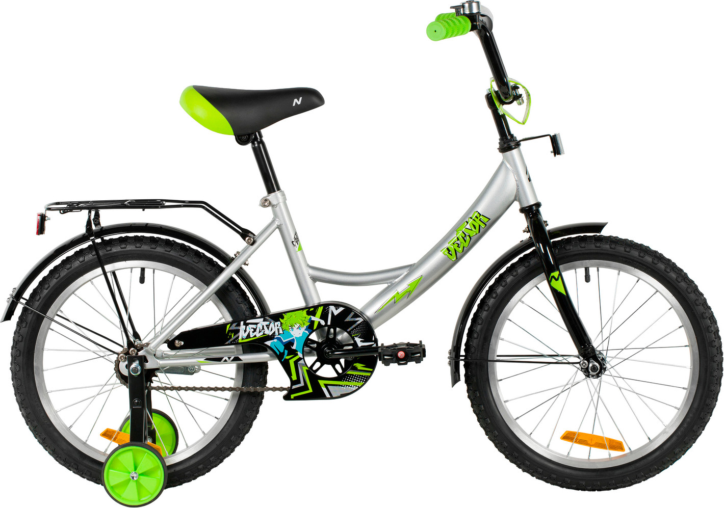 Детский велосипед Novatrack Vector 203VECTOR.SL6 (серебристый, разобранный, в коробке)