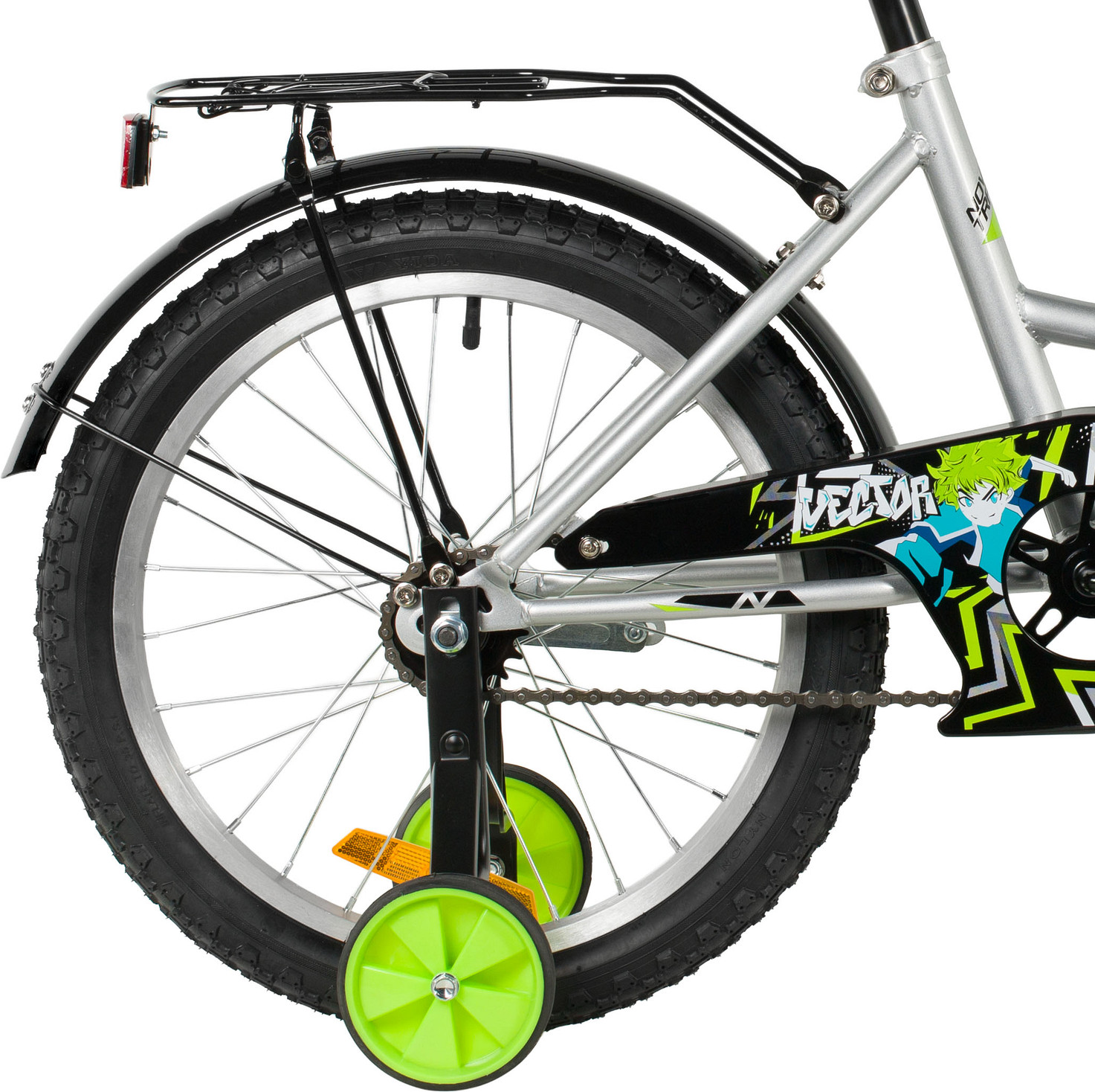Детский велосипед Novatrack Vector 203VECTOR.SL6 (серебристый, разобранный, в коробке) — фото 5