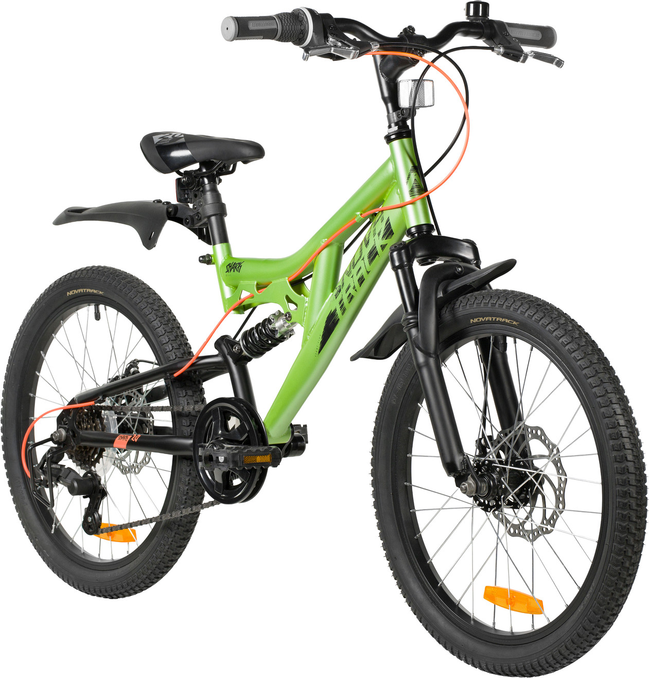 Детский велосипед Novatrack Shark 20SS6D.SHARK.GN6 (зеленый, разобранный, в коробке) — фото 2