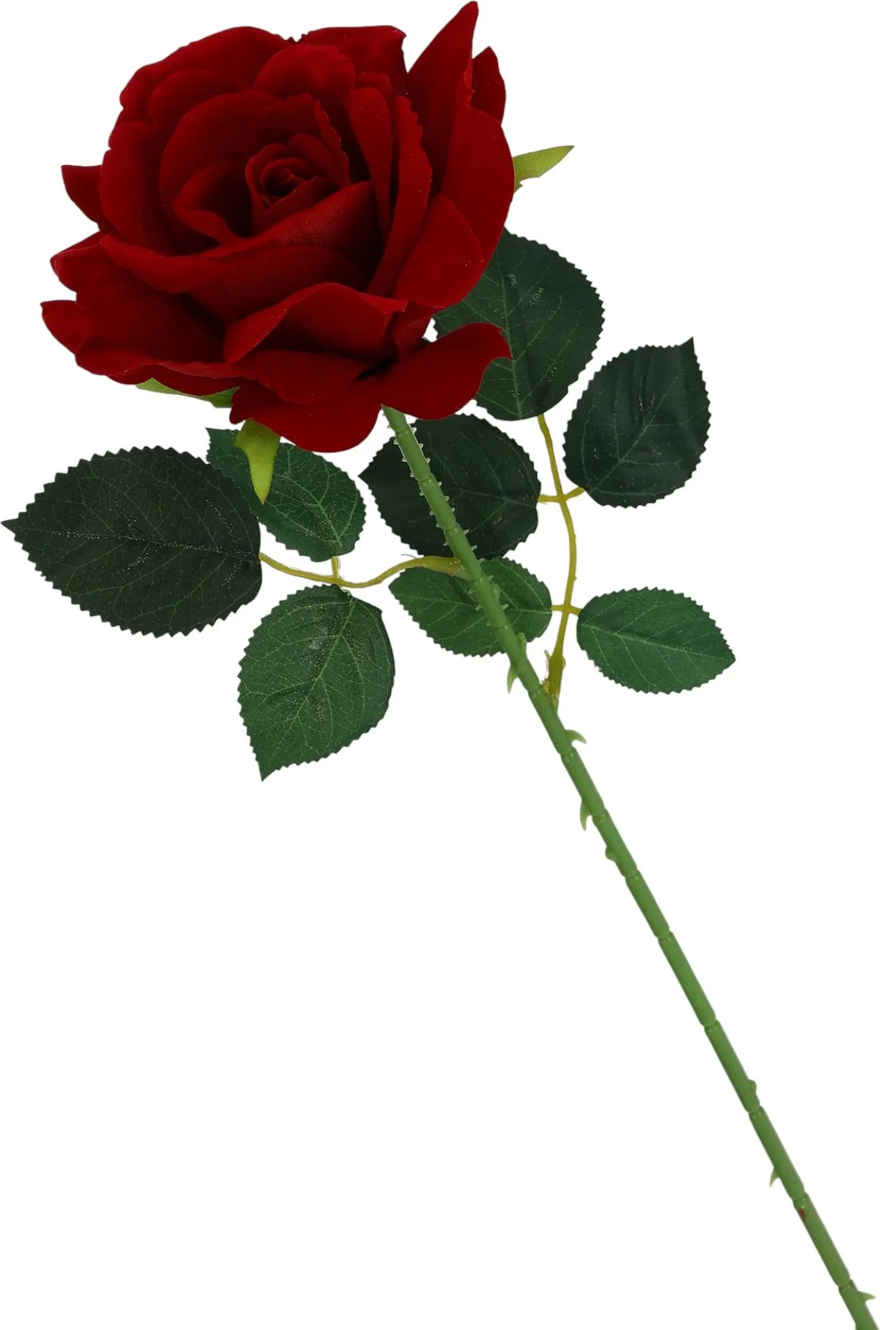 Искусственный цветок Poetry in flowers Роза Аманда / 10935342 (красный) — фото 4