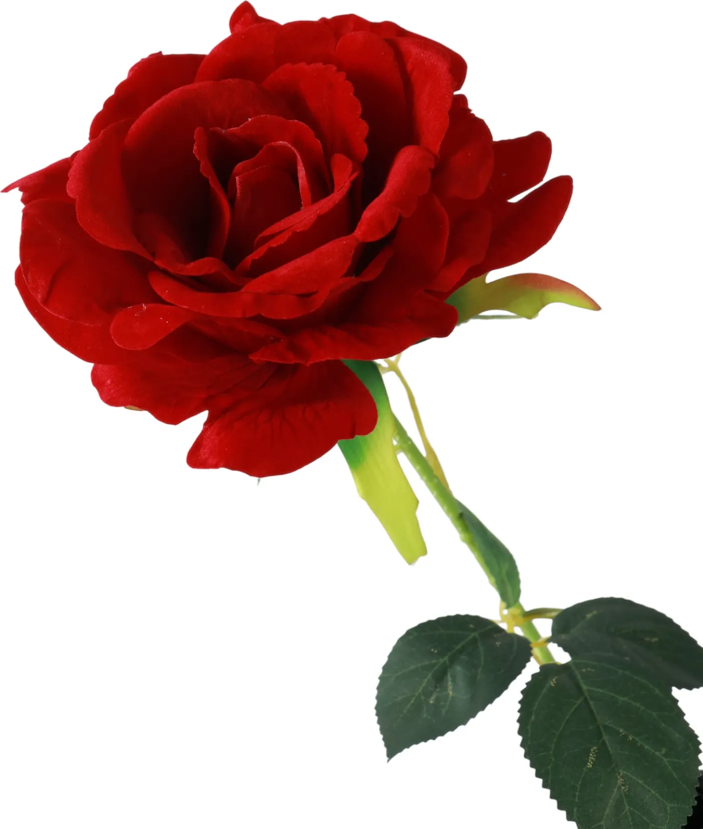 Искусственный цветок Poetry in flowers Роза Аманда / 10935342 (красный) — фото 2