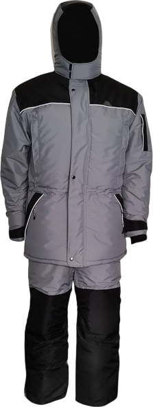 Костюм для охоты и рыбалки UniversaL Fisher -50 (р.62-64/180-190, серый/черный)