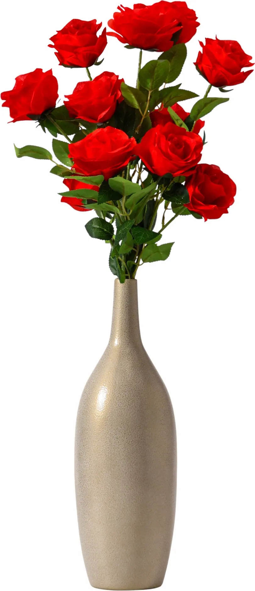 Искусственный цветок Poetry in flowers Роза Жанна / 2578225 (красный) — фото 2