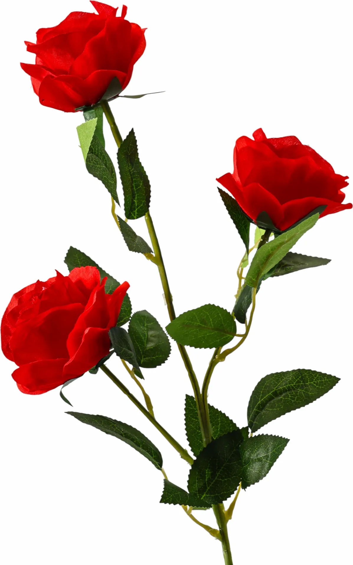 Искусственный цветок Poetry in flowers Роза Жанна / 2578225 (красный) — фото 3