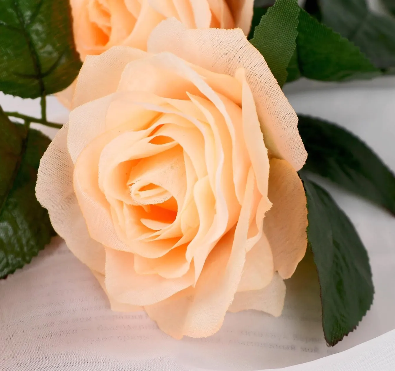 Искусственные цветы Poetry in flowers Роза Жанна / 2578226 (кремовый) — фото 3