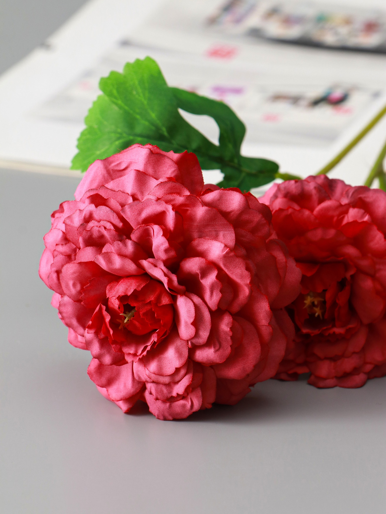 Искусственный цветок Poetry in flowers Хризантема волнистая галант / 10935356 (пыльно-розовый) — фото 6
