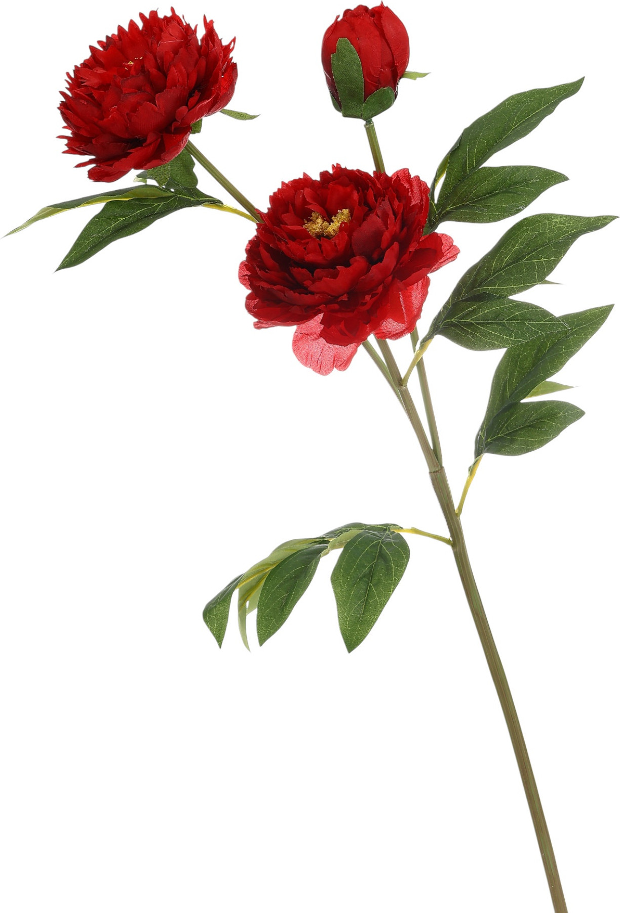 Искусственный цветок Poetry in flowers Пион Беверли люкс / 10526723 (красный) — фото 2