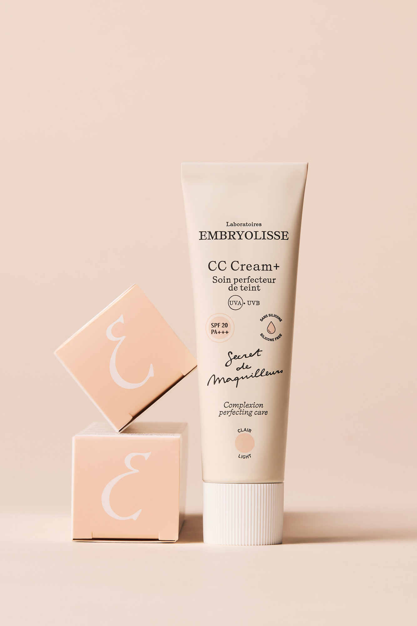 СС-крем Laboratoires Embryolisse для безупречного тона лица SPF 20 тон светлый (30мл) — фото 2