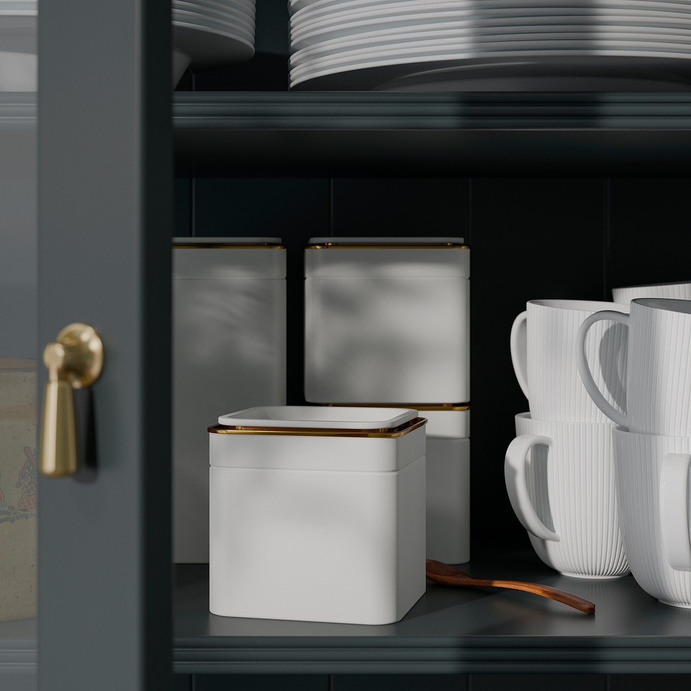 Емкость для хранения Ikea Blomning 706.090.23 (кремовый) — фото 4
