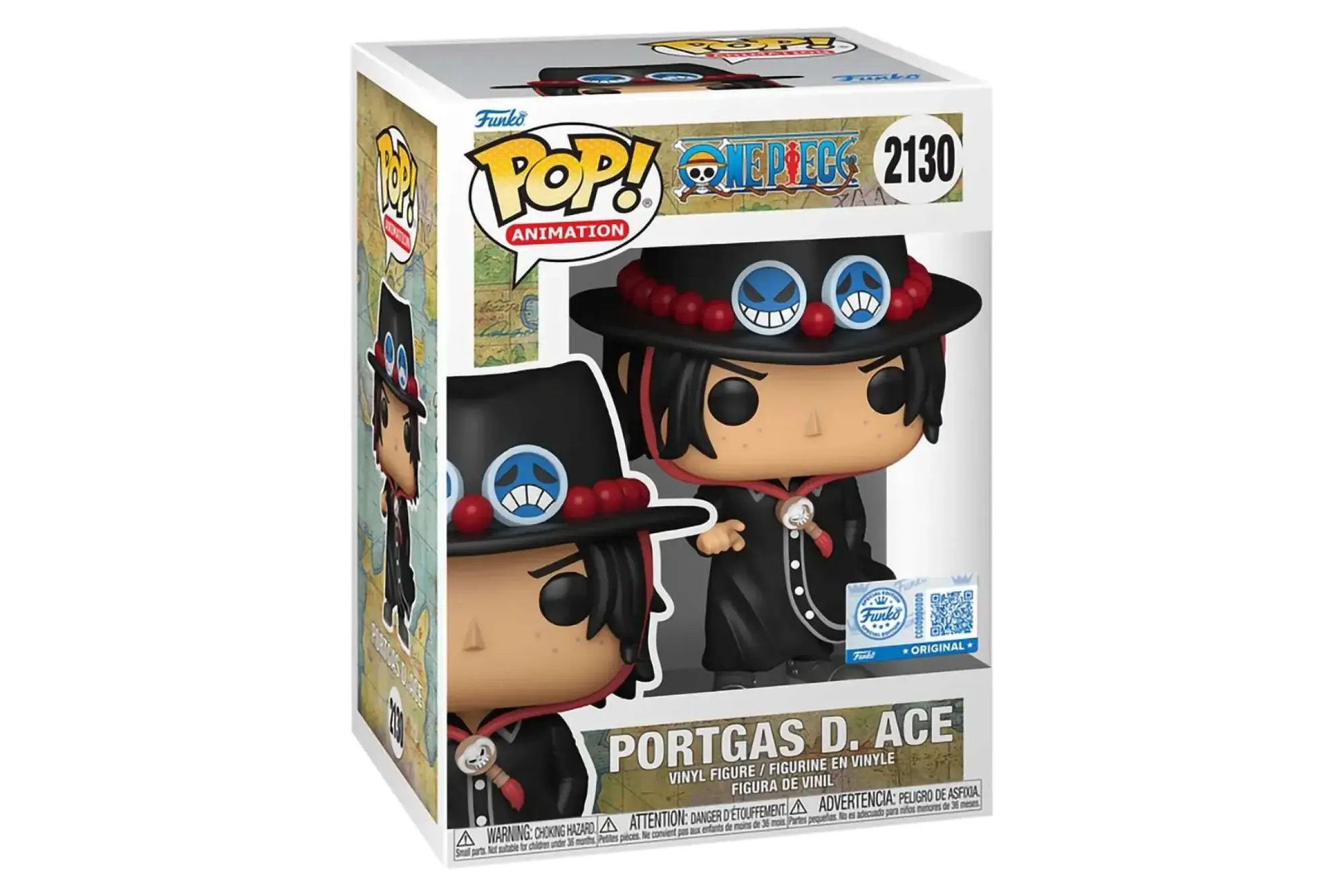 Фигурка коллекционная Funko POP! Ван-Пис. Портгас Д.Эйс. Остров Яичная Голова / 88260 — фото 2