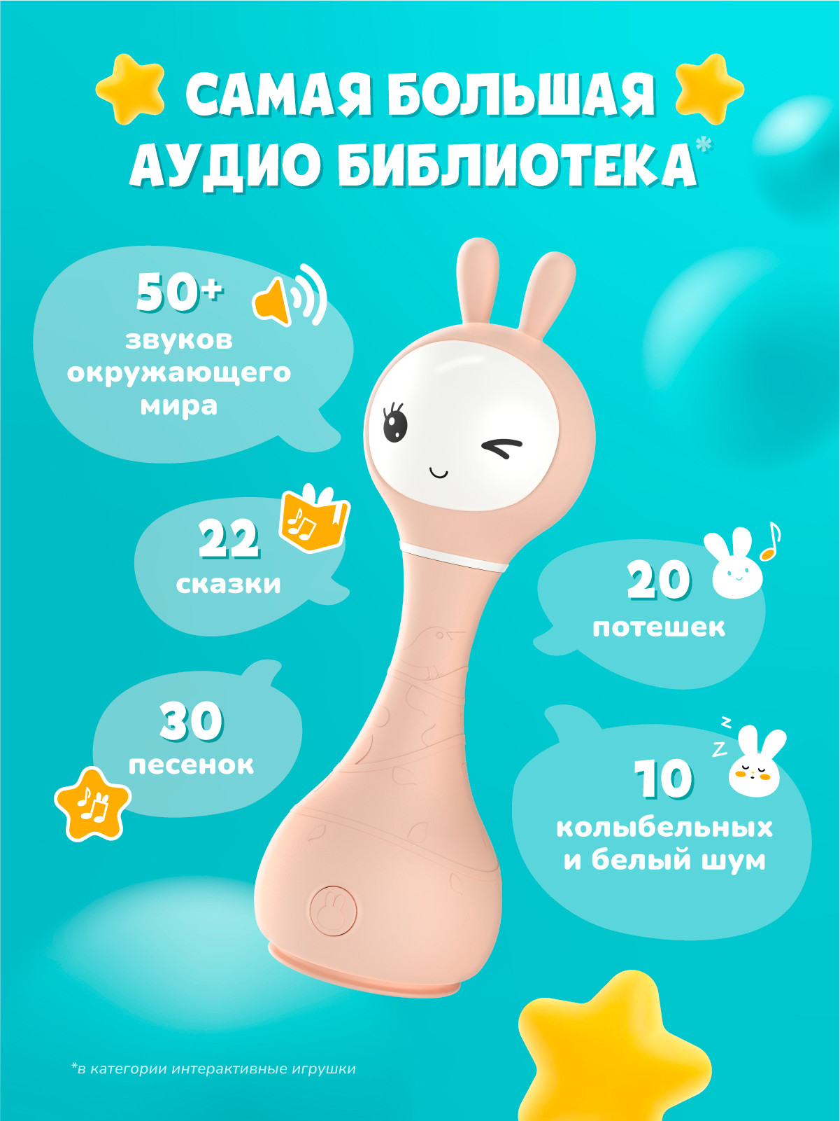 Интерактивная игрушка Alilo Умный зайка R1 / 60407 (бежевый) — фото 6