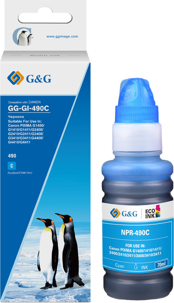 Контейнер с чернилами G&G GG-GI-490C