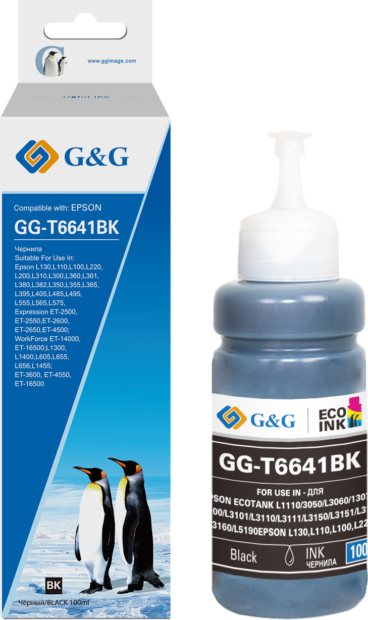 Контейнер с чернилами G&G GG-T6641BK