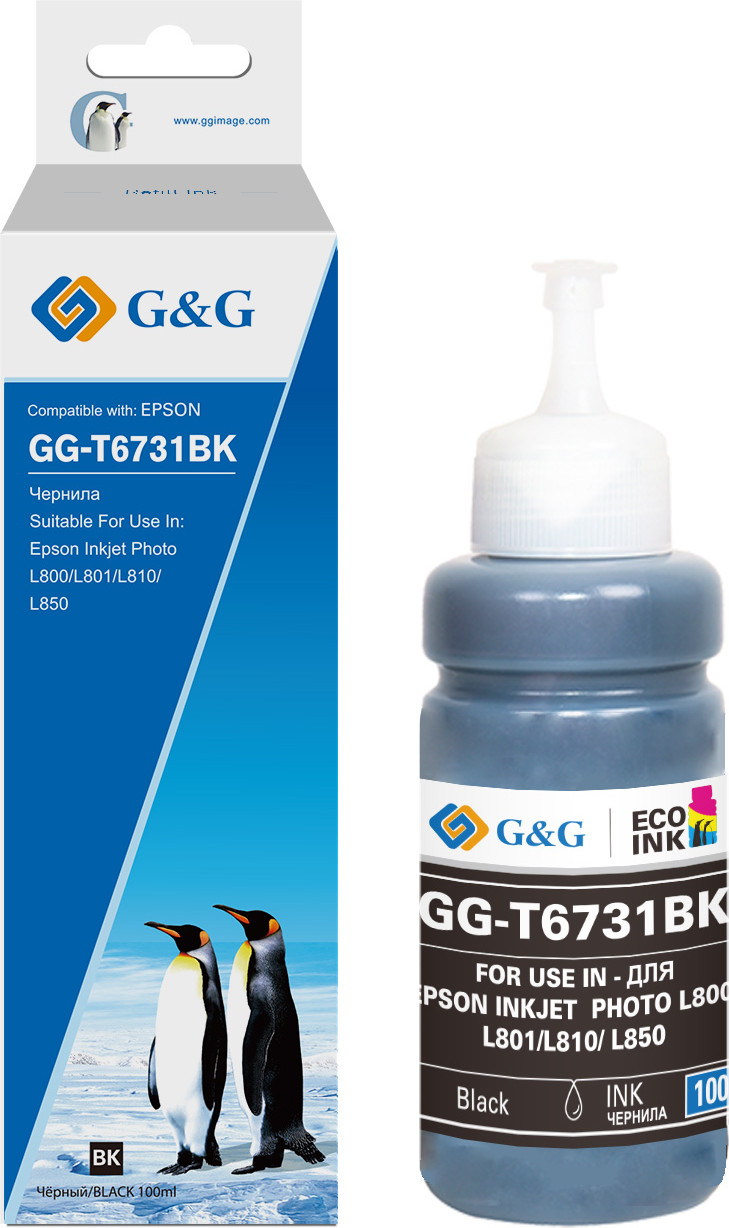 Контейнер с чернилами G&G GG-T6731BK