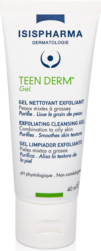 Набор косметики для лица ISISPHARMA Teen Derm Крем от черных точек 30мл+Гель очищающий 40мл — фото 3