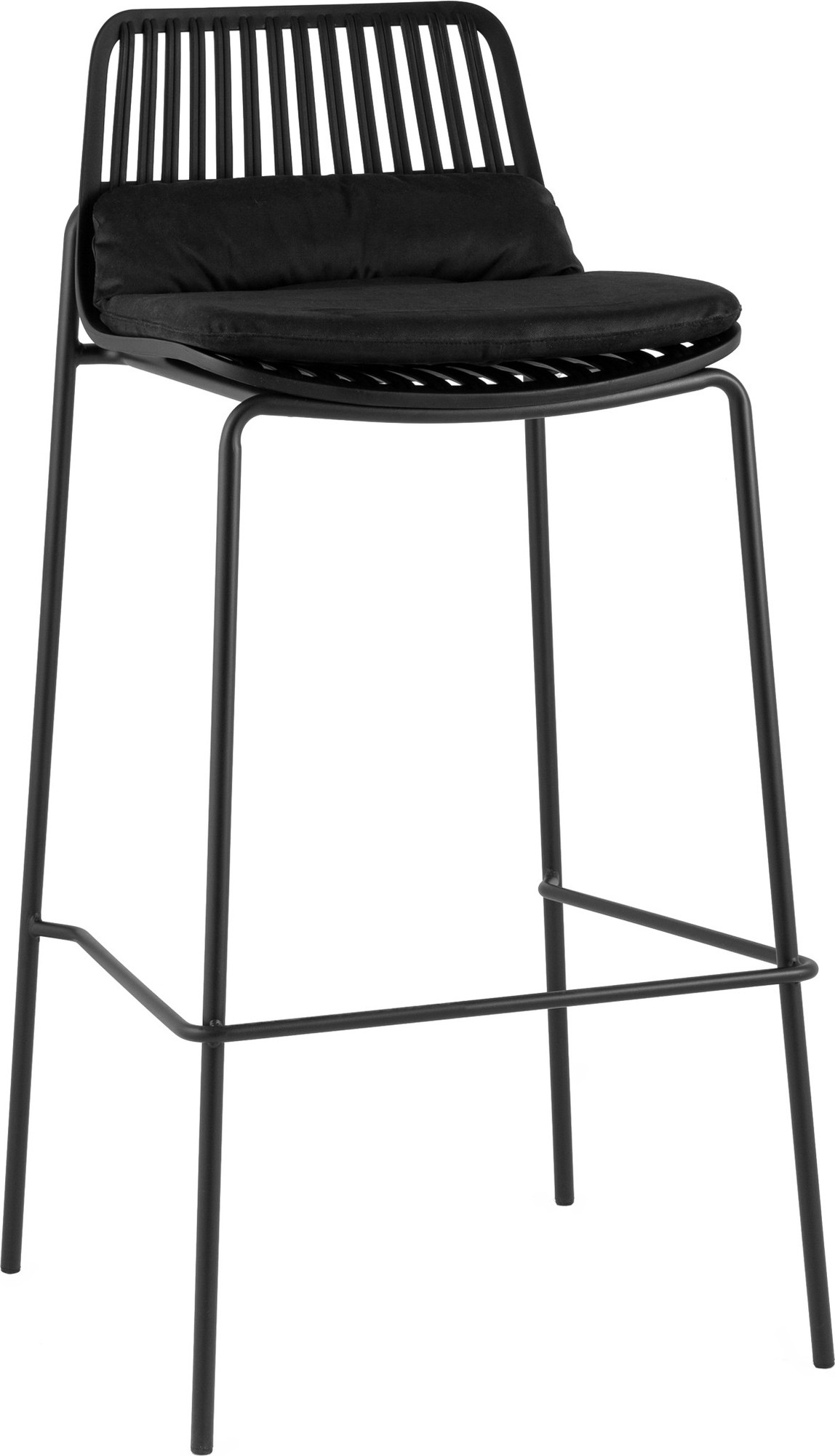 Стул барный Stool Group Louran с подушкой / D-012S (черный)