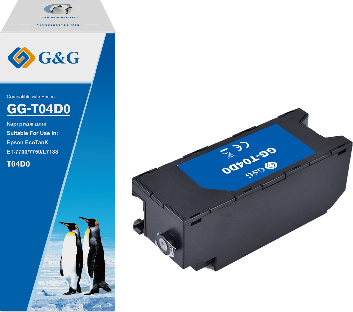Емкость для отработанных чернил G&G GG-T04D0