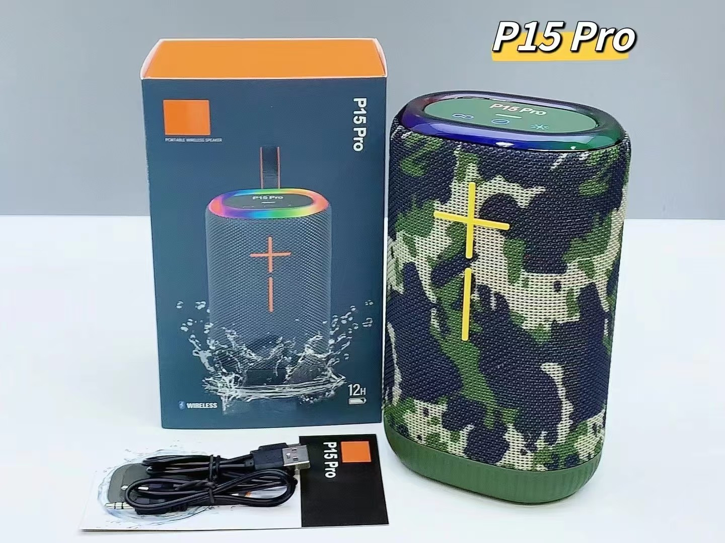 Портативная колонка Bseng P15 Pro (камуфляж) — фото 2